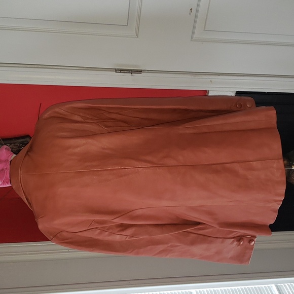 FF 💘🖤💘 DINA'S CREATION LEATHER SPORTS BLAZER JACKET COAT - Picture 3 of 7